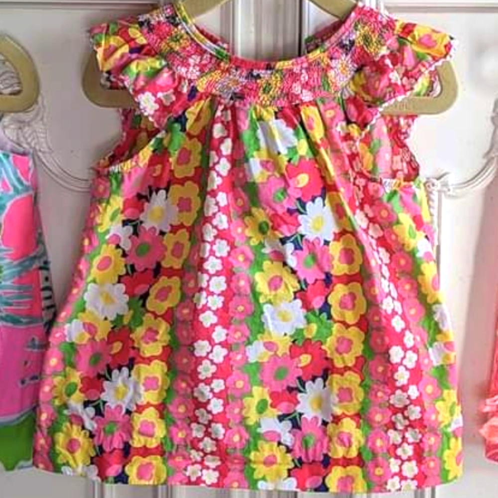 Lilly Pulitzer shift dress with matching bloomers 12/18m
